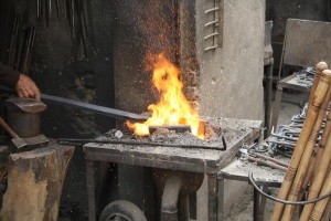 Yarkand Blacksmith in Old Town